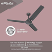 Picture of BAJAJ CLASSICO 12S1 1 Star 1200 mm 3 Blade Ceiling Fan  (Coal Mine Grey, Pack of 1)
