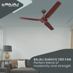 Picture of Bajaj Durato 12S1 1200mm (48") Ceiling Fans for Home |BEE Star Rated Energy Efficient Ceiling Fan|Thermatuff Technology™| High AirDelivery & HighSpeed 400 RPM|