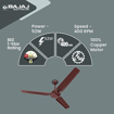 Picture of Bajaj Durato 12S1 1200mm (48") Ceiling Fans for Home |BEE Star Rated Energy Efficient Ceiling Fan|Thermatuff Technology™| High AirDelivery & HighSpeed 400 RPM|