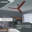 Picture of Bajaj Durato 12S1 1200mm (48") Ceiling Fans for Home |BEE Star Rated Energy Efficient Ceiling Fan|Thermatuff Technology™| High AirDelivery & HighSpeed 400 RPM|