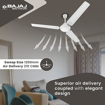 Bajaj Durato 12S1 1200mm (48") Ceiling Fans for Home |BEE Star Rated Energy Efficient Ceiling Fan|Thermatuff Technology™| High AirDelivery & HighSpeed 400 RPM| की तस्वीर