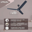 Picture of Bajaj Durato 12S1 1200mm (48") Ceiling Fans for Home |BEE Star Rated Energy Efficient Ceiling Fan|Thermatuff Technology™| High AirDelivery & HighSpeed 400 RPM