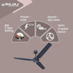 Bajaj Durato 12S1 1200mm (48") Ceiling Fans for Home |BEE Star Rated Energy Efficient Ceiling Fan|Thermatuff Technology™| High AirDelivery & HighSpeed 400 RPM की तस्वीर