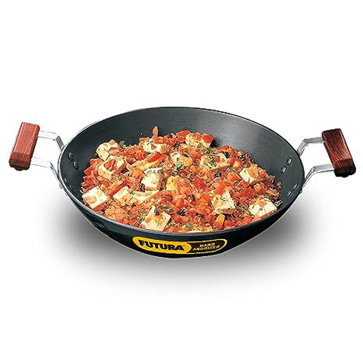 Hawkins Futura 2.5 Litre Deep Fry Pan, Hard Anodised Kadai, Flat Bottom Kadhai, Black (AD25) की तस्वीर