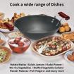 Hawkins Futura 2.5 Litre Deep Fry Pan, Hard Anodised Kadai, Flat Bottom Kadhai, Black (AD25) की तस्वीर