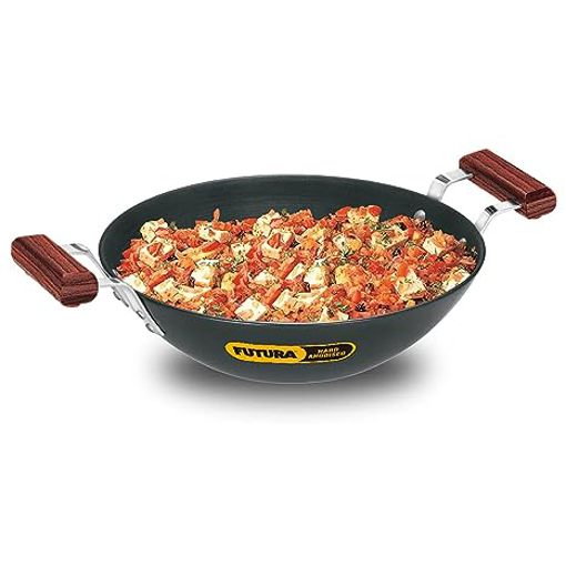 Picture of Hawkins Futura Hard Anodised Deep-Fry Pan 3.75 L, 30 cm, 4.06 mm Induction Compatible Base