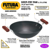 Picture of Hawkins Futura Hard Anodised Deep-Fry Pan 3.75 L, 30 cm, 4.06 mm Induction Compatible Base