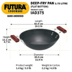 Picture of Hawkins Futura Hard Anodised Deep-Fry Pan 3.75 L, 30 cm, 4.06 mm Induction Compatible Base