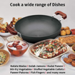 Hawkins Futura 7.5 Litre Deep Fry Pan, Hard Anodised Kadai with Stainless Steel Lid, Flat Bottom Kadhai, Big Kadai, Black (AD75S) की तस्वीर