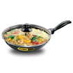 Picture of Hawkins Futura Nonstick Stir-Fry Pan 2 L, 26 cm, 3.25 mm with Glass Lid (Black)