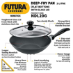 Picture of Hawkins Futura Nonstick Stir-Fry Pan 2 L, 26 cm, 3.25 mm with Glass Lid (Black)