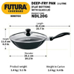 Picture of Hawkins Futura Nonstick Stir-Fry Pan 2 L, 26 cm, 3.25 mm with Glass Lid (Black)