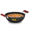 Picture of Hawkins Futura 3.5 Litre Deep Kadhai, Non Stick Kadai, Flat Bottom Induction Kadhai, Black (INK35)