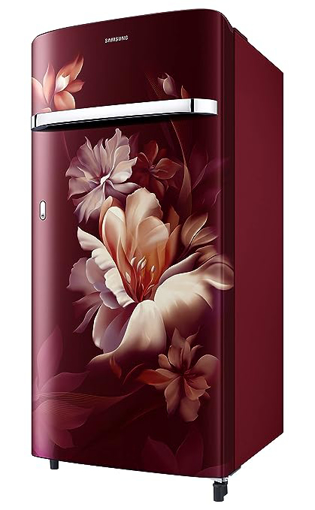 Picture of SAMSUNG 189 L Frost Free Single Door 5 Star Refrigerator  (Midnight Blossom Red, RR21C2G25RZ/HL)
