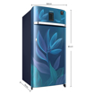 Samsung 198 L 4 Star Inverter Direct cool Single Door Refrigerator(RR21A2E2X9U/HL, Digi-Touch Cool, Paradise Blue, 2022 Model) की तस्वीर