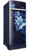 Picture of Samsung 215L 5 Star Inverter Direct-Cool Single Door Refrigerator (RR23C2H35UZ/HL,Midnight Blossom Blue) Base Stand Drawer 2023 Model