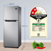 Picture of SAMSUNG 236 L Frost Free Double Door 1 Star Refrigerator  (GRAY SILVER, RT28C3021GS/NL)