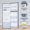 Picture of SAMSUNG 236 L Frost Free Double Door 1 Star Refrigerator  (GRAY SILVER, RT28C3021GS/NL)