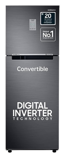 Picture of Samsung 236L 3 Star Convertible 3 In 1 Digital Inverter Frost-Free Double Door Refrigerator (RT28C3733B1/HL,Black Doi 2023)