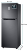 Picture of Samsung 236L 3 Star Convertible 3 In 1 Digital Inverter Frost-Free Double Door Refrigerator (RT28C3733B1/HL,Black Doi 2023)