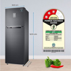 Picture of Samsung 256L 3 Star Convertible Digital Inverter with Display Frost-Free Double Door Refrigerator (RT30C3733BX/HL,Luxe Black, 2023 Model, Gross Volume 275 Litres)