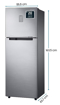 Picture of Samsung 256L 3 Star Digital Inverter Frost-Free Double Door Refrigerator (RT30C3433S9/HL,Refined Inox 2023)