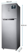 Picture of Samsung 256L 3 Star Convertible 3 In 1 Digital Inverter Frost-Free Double Door Refrigerator (RT30C3733S8/HL,Elegant Inox 2023)