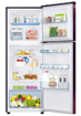 Picture of Samsung 301L 2 Star Inverter Frost-Free Convertible 5 In 1 Double Door Refrigerator (RT34C45224R/HL,Rythmic Twirl Red 2023 Model)