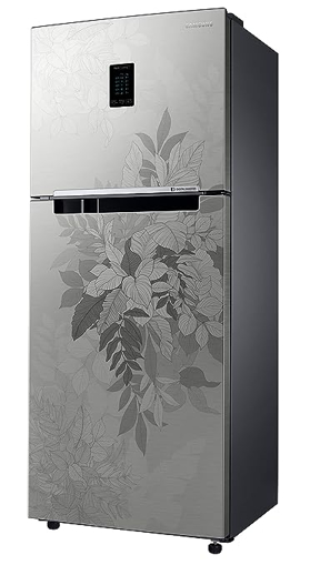 Picture of Samsung 301L 2 Star Inverter Frost-Free Convertible 5 In 1 Double Door Refrigerator (RT34C4522QB/HL,Bouquet Silver 2023 Model)