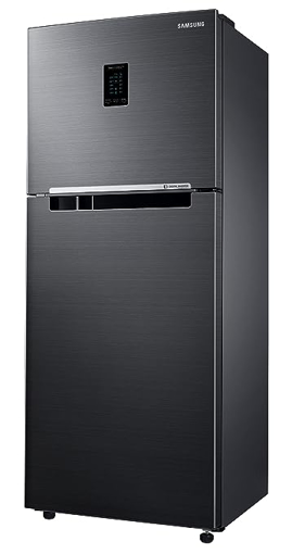 Picture of Samsung 301L 2 Star Inverter Frost-Free Convertible 5 In 1 Double Door Refrigerator (RT34C4522BX/HL,Luxe Black 2023 Model)