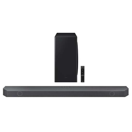 Picture of Samsung 360 W 5.1.2ch (HW-Q800C/XL) Q-Symphony Soundbar with Wireless Subwoofer, Top/Centre/Side Firing Speakers, Wide Range Tweeter, Dolby Atmos, Built-in Alexa, AirPlay2, Wi-Fi (Black)