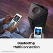 Picture of Samsung {MX-T70/XL} Sound Tower High Power Audio, Floor Standing Speaker, Bi-Directional Sound, Water Resistant, Party Lights, Bluetooth Multi-Connection, USB Music Playback (Black)