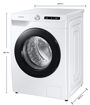 Picture of Samsung 7 Kg 5 Star Fully-Automatic Front Loading Washing Machine (WW70T502DAW1TL, White)