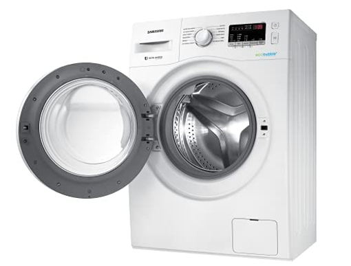 Picture of Samsung 6.5 Kg 5 Star Fully-Automatic Inverter Front Loading Washing Machine with Eco Bubble Technology (WW65R20EKMW/TL, Hygiene Steam, White)