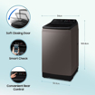 Picture of Samsung 10 Kg '5 star Ecobubble™ Wi-Fi Inverter Fully Automatic Top Load Washing Machine (WA10BG4686BRTL, Rose Brown), Bubble Storm & Super Speed technology