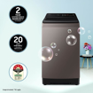 Picture of Samsung 10 Kg '5 star Ecobubble™ Wi-Fi Inverter Fully Automatic Top Load Washing Machine (WA10BG4686BRTL, Rose Brown), Bubble Storm & Super Speed technology