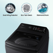 Picture of Samsung 9 kg, 5 star, Eco Bubble Technology with Super Speed, Wi-Fi, Digital Inverter Motor, Dual Storm, Fully-Automatic Top Load Washing Machine (WA90BG4686BVTL, Hygiene Steam, Black Caviar)