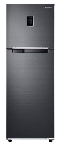 Picture of Samsung 322L 2 Star Inverter Frost-Free Convertible 5 In 1 Double Door Refrigerator (RT37C4522B1/HL,Black Doi 2023 Model)