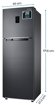 Picture of Samsung 322L 3 Star Convertible 5 In 1 Digital Inverter Frost-Free Double Door Refrigerator (RT37C4523B1/HL,Black Doi 2023)