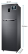 Picture of Samsung 322L 3 Star Convertible 5 In 1 Digital Inverter Frost-Free Double Door Refrigerator (RT37C4523BX/HL,Luxe Black 2023)