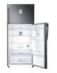 Picture of Samsung 551 L 2 Star Frost Free Inverter Double Door Refrigerator (Black Inox, 2022 Model)