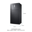 Picture of Samsung 670L 2 Star Frost-Free Double Door Digital Inverter Refrigerator (RT65B7058BS/TL, Black Inox, 2022 Model)