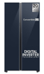 Picture of Samsung 653L Convertible 5 In 1 Digital Inverter Side by Side Refrigerator, (RS76CB81A341HL,Glam Navy)