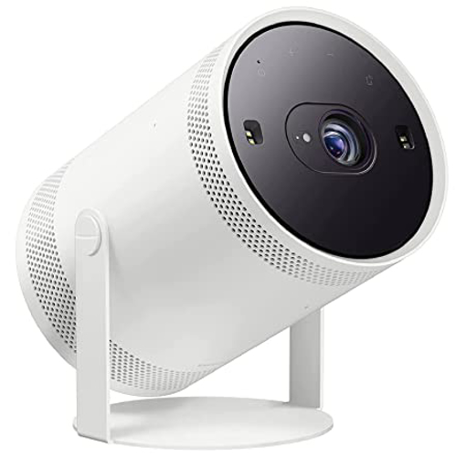 Picture of Samsung The Freestyle 100" Smart and Compact Portable LED Projector with in-Built OTT Apps (SP-LSP3BLAXXL, HDR10, Wi-Fi, 360 Sound, 180 Degree Projection Angle, Auto Focus & Auto Key Stone, White)