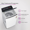 Bosch 7 Kg 5 Star Fully Automatic Top Load Washing MachineWOE701W0IN (White) की तस्वीर