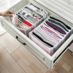 Picture of [HJ028] 7 Compartment Transparent Clothes Storage Organiser