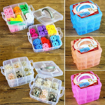 Picture of [HJ070] 3 Layer 18 Grid Plastic Transparent Jewelry Storage Box