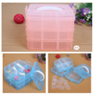 Picture of [HJ070] 3 Layer 18 Grid Plastic Transparent Jewelry Storage Box