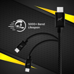 Picture of FLiX (Beetel Rush Series 60W / 5A Fast Charging 1m Type C Cable for Smartphones, Tablets, Laptops & other Type C devices, 480Mbps Data Sync, Quick Charge 3.0 (RPAC105, Black)