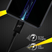 Picture of FLiX (Beetel Rush 18CC USB Type C to Type C Dash Smartphone Charging Cable, upto 18W 3A super fast charging, Made in India, 1 Meter Cable Black, XCD-RTCC118